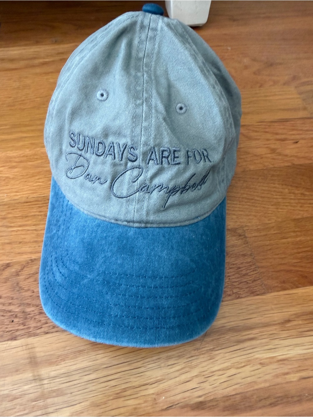 Sundays Are For Dan Campbell Two-Tone Baseball Cap - Blue/Olive
